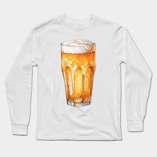 Glass Of Beer Art Long Sleeve T-Shirt